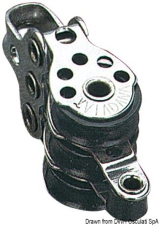 Microbozzello inox 3 pulegge arricavo 17x5 - 55.090.07 Osculati Bozzelli, strozzascotte