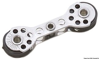Microbozzello doppio in linea 17x5 - 55.090.31 Osculati Bozzelli, strozzascotte