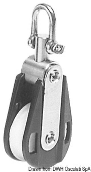 Bozzello Offshore 1 puleggia B - 55.100.20 Osculati Bozzelli, strozzascotte