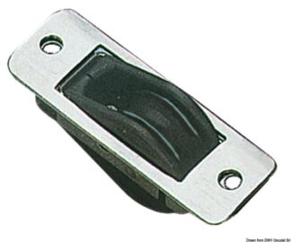 Bozzello inox incasso 1 puleggia 28x4 - 55.241.06 Osculati Bozzelli, strozzascotte