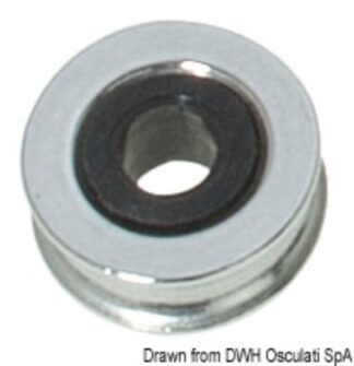 Puleggia inox mm 16 per cime 5/2,5 mm - 55.247.01 Osculati Bozzelli, strozzascotte