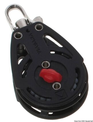 Bozzello singolo rotazione sinistra - 55.408.01 Osculati Bozzelli, strozzascotte