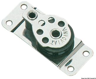 Bozzello inox 1 puleggia piatto 25x8 - 55.516.78 Osculati Bozzelli, strozzascotte