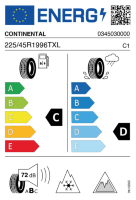 Pneumatici Auto Invernali CONTI VI-CO7 225/45 R19 96 T XL - immagine 2