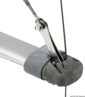 Copricrocette in pelle naturale 105-122 - 57.493.03 Osculati Maniglie winch, avvolgifiocco