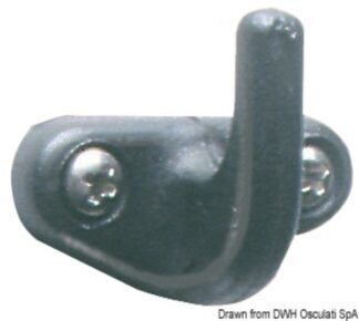 Gancetto nylon nero - 58.061.00 Osculati Lande, stecche vela