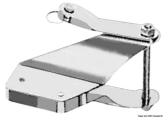 Piastra inox testa albero - 58.234.10 Osculati Lande, stecche vela