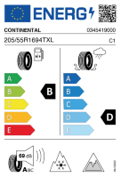 Pneumatici Auto Invernali CONTI VI-CO8 205/55 R16 94 T XL - immagine 2