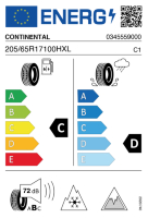 Pneumatici Auto Invernali CONTI VI-CO7 205/65 R17 100H XL - immagine 2