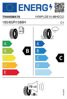 Pneumatici Auto Estivi TRANSMAT TR-ECO 185/65 R15 88 H - immagine 2
