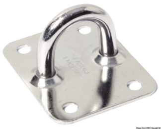 Piastra con anello inox 50x40 mm - 60.137.33 Osculati Tangoni, stick