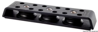 Rinvioin lega leggera 3 pulegge - 61.230.03 Osculati Rotaie, carrelli, rinvii