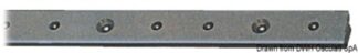 Rotaia lega leggera anodizzata 25x4 mm 2 m - 61.591.03 Osculati Rotaie, carrelli, rinvii