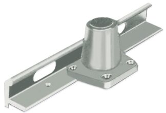 Base falchetta diritta - 62.403.02 Osculati Rotaie, carrelli, falchette