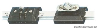 Carrello corto con grillo fisso - 62.940.02 Osculati Rotaie, carrelli, falchette