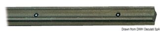 Rotaia ad X in lega leggera e PTFE 2 m - 62.940.14 Osculati Rotaie, carrelli, falchette