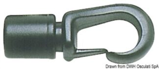 Gancio nylon a scatto 8 mm - 63.080.19 Osculati Elastici, cinghie