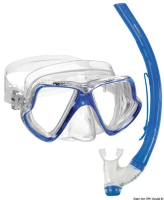 Set maschera e boccaglio PVC adulto - 64.323.02 Osculati