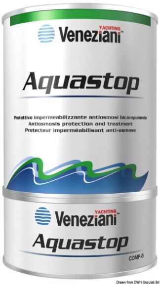 Fondo Aquastop azzurro trasparente 0,75 l - 65.023.00 Osculati Isolanti, detergenti, vernici