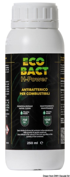 Battericida ECO-BACT H-Power per gasolio 250 ml - 65.049.03 Osculati Isolanti, detergenti, vernici