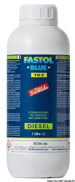 Fastol Blue diesel TRZ 1 l - 65.050.02 Osculati Isolanti, detergenti, vernici
