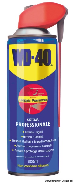 Lubrificante multiuso WD-40 Professional 500ml - 65.280.12 Osculati Isolanti, detergenti, vernici
