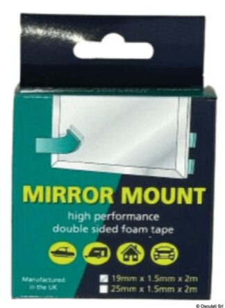 Nastro bioadesivo per montaggio specchi 19mm x 2m - 65.361.93 Osculati Isolanti, detergenti, vernici