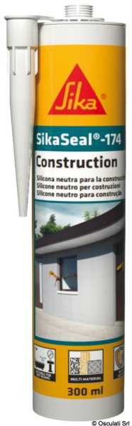 Silicone sigillante SikaSeal-174 nero 300ml - 65.418.02 Osculati Isolanti, detergenti, vernici