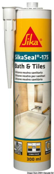 Silicone sigillante SikaSeal-175 trasparente 300ml - 65.418.04 Osculati Isolanti, detergenti, vernici