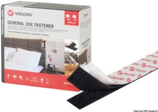 VELCRO® Brand GENERAL USE 5 m x 50 mm nero - 65.452.04 Osculati Isolanti, detergenti, vernici