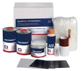 Superkit vetroresina C7129 + M9107 - 65.520.07 Osculati Isolanti, detergenti, vernici