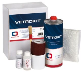 Vetrokit resina 800 g C7129 + M9107 - 65.520.09 Osculati Isolanti, detergenti, vernici