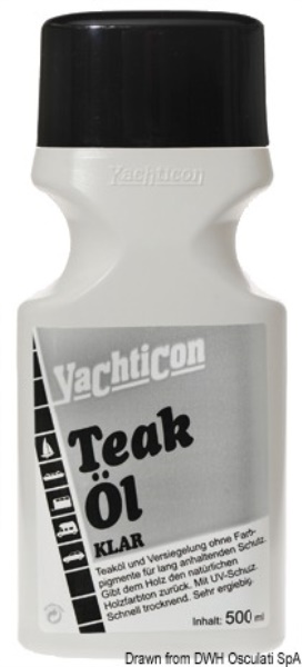 Teak oil Yachticon chiaro - 65.800.05 Osculati Isolanti, detergenti, vernici