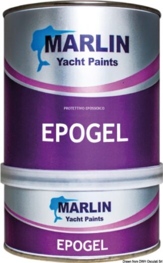 Protettivo MARLIN Epogel grigio 2,5 l - 65.875.12 Osculati Isolanti, detergenti, vernici