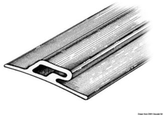 Profilo paracolpi 3,5x60x16 mm grigio RAL 7012 - 66.021.03 Osculati Profili per gommoni
