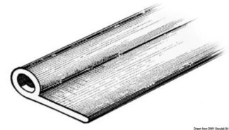 Profilo grigio scuro RAL 7012 2x34,1x13,5 mm - 66.025.03 Osculati Profili per gommoni