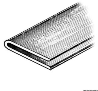Profilo grigio chiaro RAL 7035 2x2x40 mm - 66.026.02 Osculati