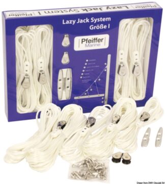 Kit Lazy Jack Pfeiffer fino a 30' - 67.762.00 Osculati Accessori PFEIFFER in lega