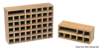 Contenitore teak per 40 bandiere - 71.010.00 Osculati Teak
