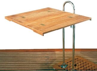 Tavolo teak pieghevole senza bordo 80x60 - 71.203.30 Osculati Teak