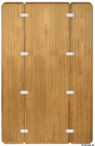 Tavolo teak pieghevole senza bordo 125x80 - 71.203.10 Osculati Teak