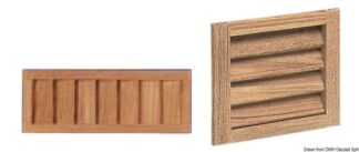 Griglia aereazione 140x115 mm - 71.302.10 Osculati Teak