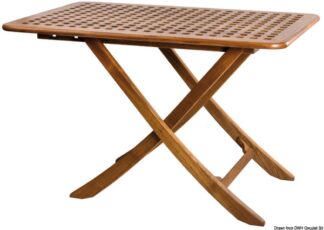 Tavolo teak 125x80 cm - 71.305.70 Osculati Teak