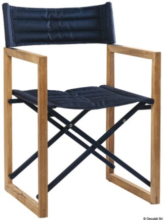 Sedia pieghevole teak ARC The Square blu navy - 71.325.01 Osculati Teak