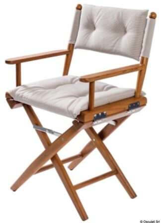 Sedia teak pieghevole imbottita sabbia - 71.326.33 Osculati Teak