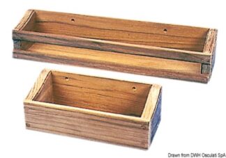 Porta oggetti 335x64x75 mm - 71.326.60 Osculati Teak
