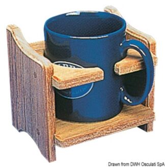 Porta tazza o lattina teak - 71.371.10 Osculati Teak