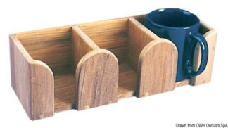 Porta tazze 3 posti teak - 71.371.20 Osculati Teak