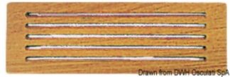 Frontalino protezione teak 300x100 mm - 71.396.31 Osculati Teak