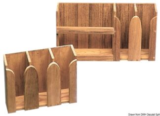 Porta tazze teak 312x108x250 mm - 71.602.04 Osculati Teak